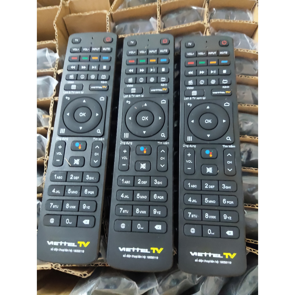 Điều Khiển Đầu Thu Truyền Hình Viettel Giọng Nói-Remote Smartbox Viettel TV Micro Box 4k