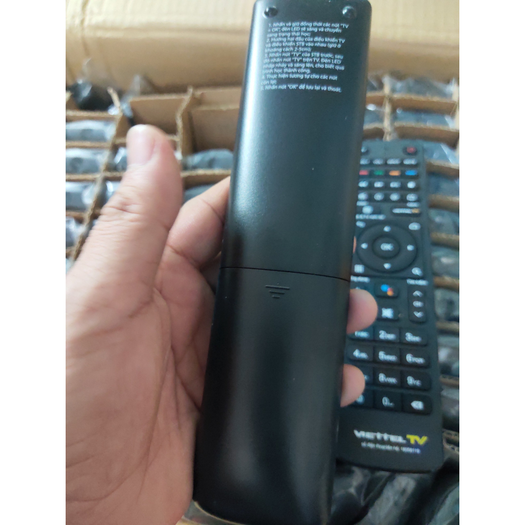 Điều Khiển Đầu Thu Truyền Hình Viettel Giọng Nói-Remote Smartbox Viettel TV Micro Box 4k