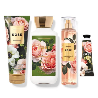 Bộ Sản Phẩm Tắm Dưỡng Mịn Xịt Thơm Toàn Thân Bath & Body Works All Blooms Collection - Rose