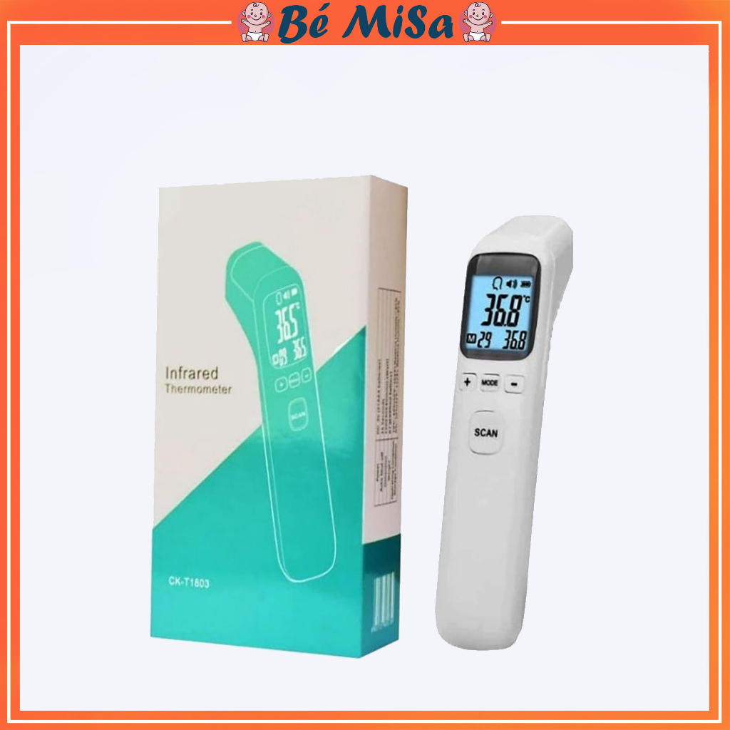 Nhiệt kế điện tử hồng ngoại đa năng dùng đo nhiệt độ cơ thể, sữa và đồ ăn cho bé- BEMISA (Bé Misa)