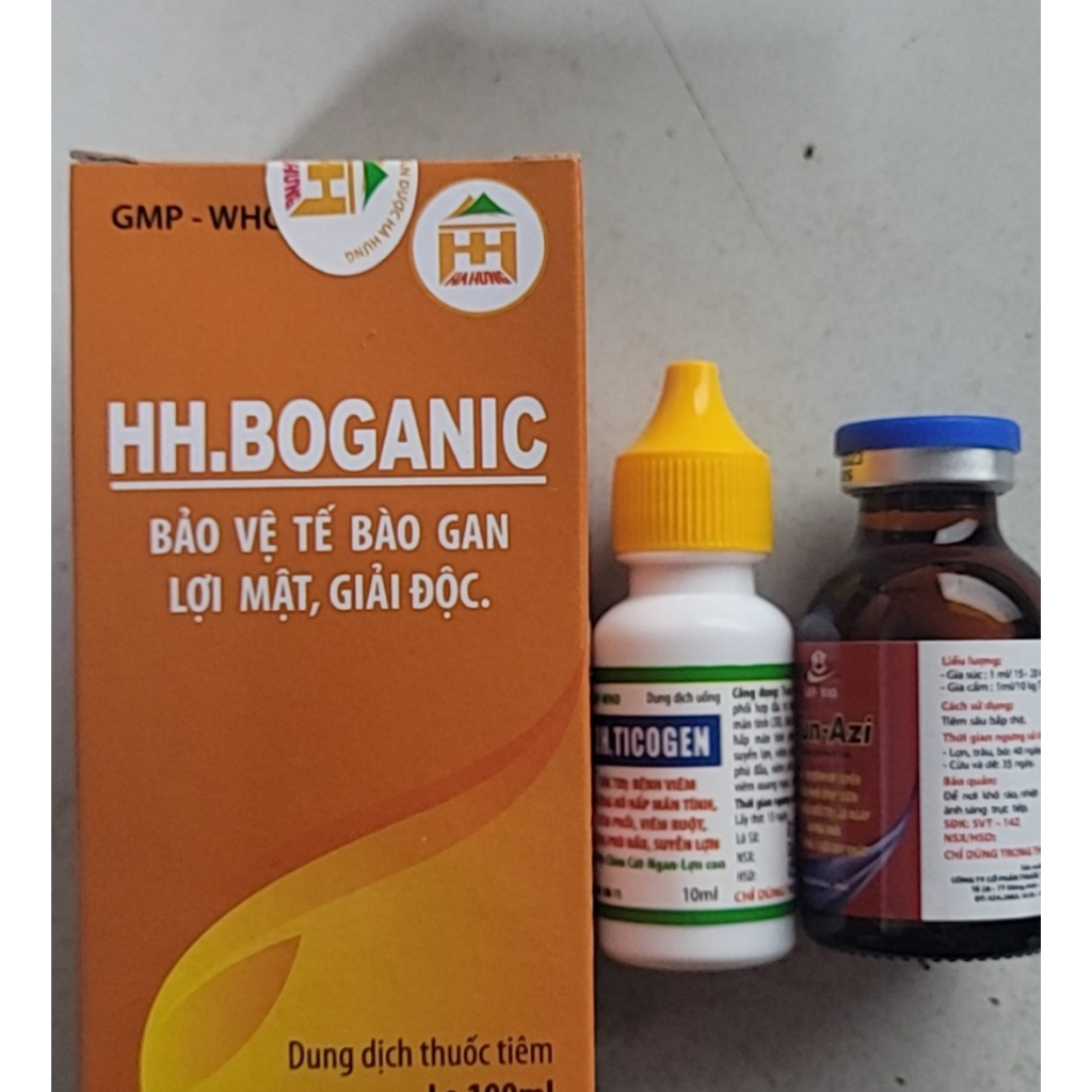 Combo: 3 sản phẩm hen, khẹc và giải độc gan thận cho gà chọi ( azi: 20ml, ticogen 10ml, giải đọc 100ml)