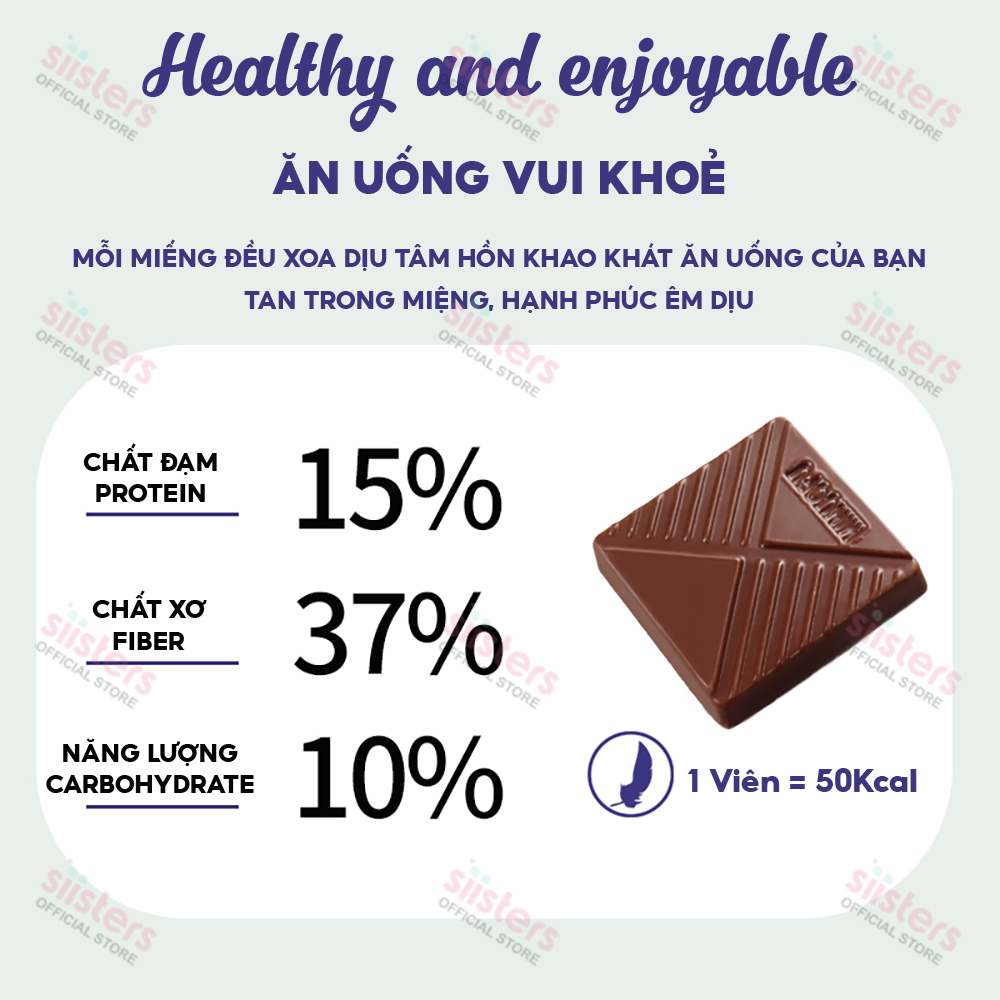Socola đen đắng nguyên chất không đường 100% 78% 55% - Kẹo sô cô la ca cao ăn kiêng hộp 120g