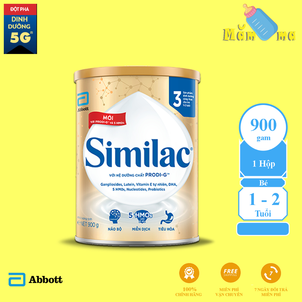 Sữa Bột Similac 3 cho trẻ từ 1-2 tuổi - Phát triển tốt não bộ, tăng cường sức đề kháng và hệ tiêu hóa khỏe mạnh