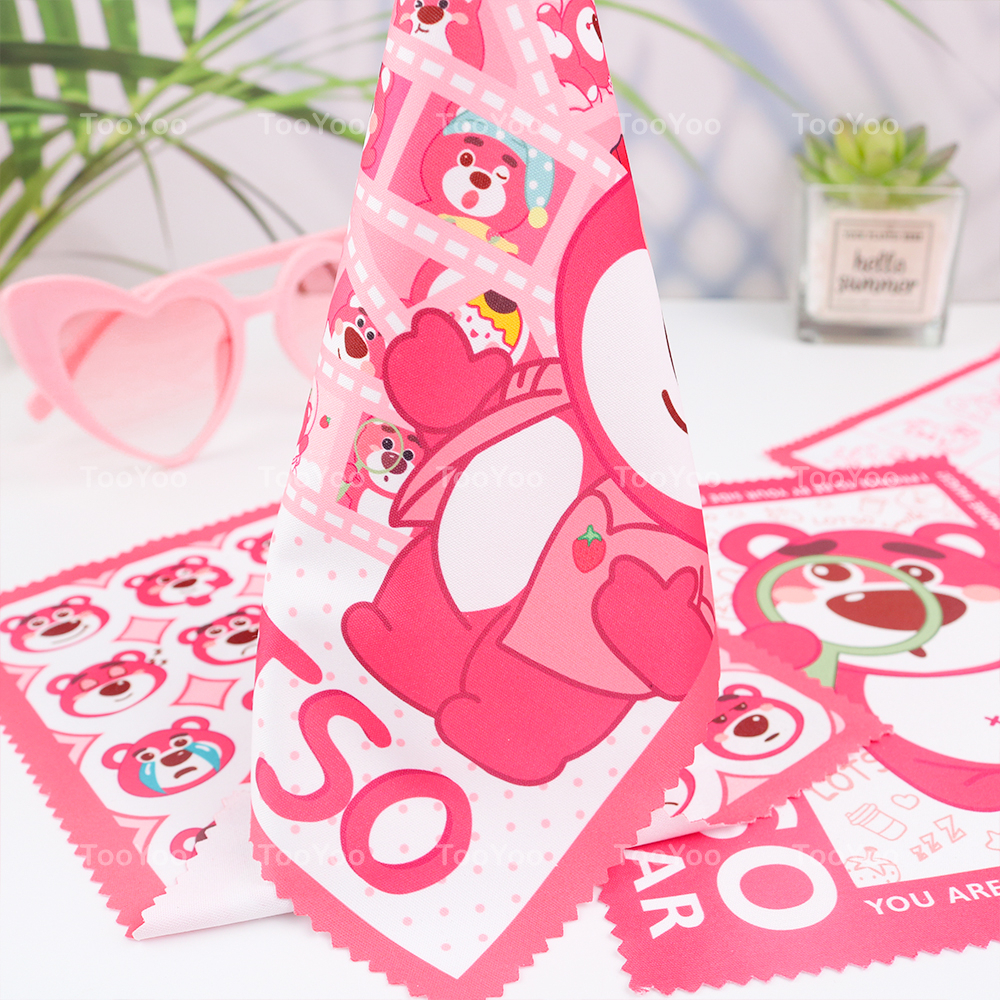 Khăn lau kính Gấu dâu Lotso dễ thương cute TooYoo BK00472