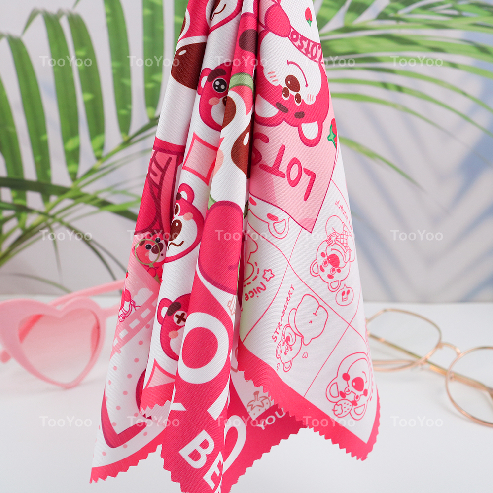Khăn lau kính Gấu dâu Lotso dễ thương cute TooYoo BK00472