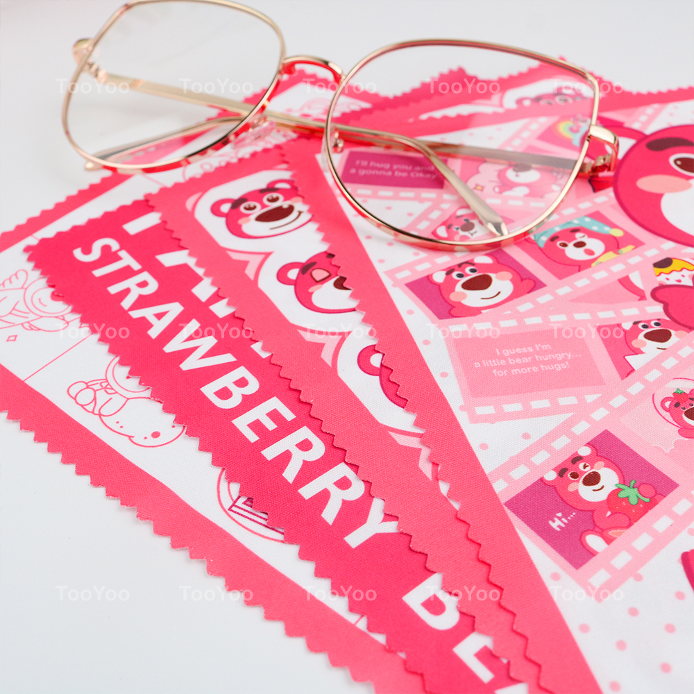 Khăn lau kính Gấu dâu Lotso dễ thương cute TooYoo BK00472