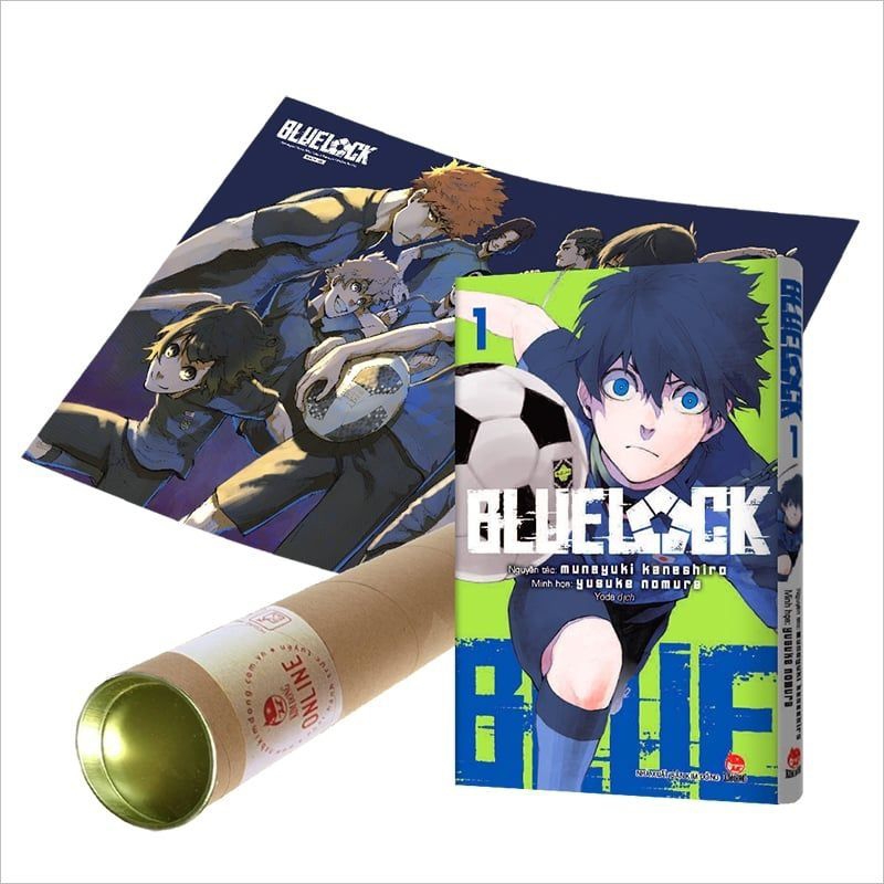 Standee + Blue lock - Bluelock 1 kèm full quà (Kèm poster)