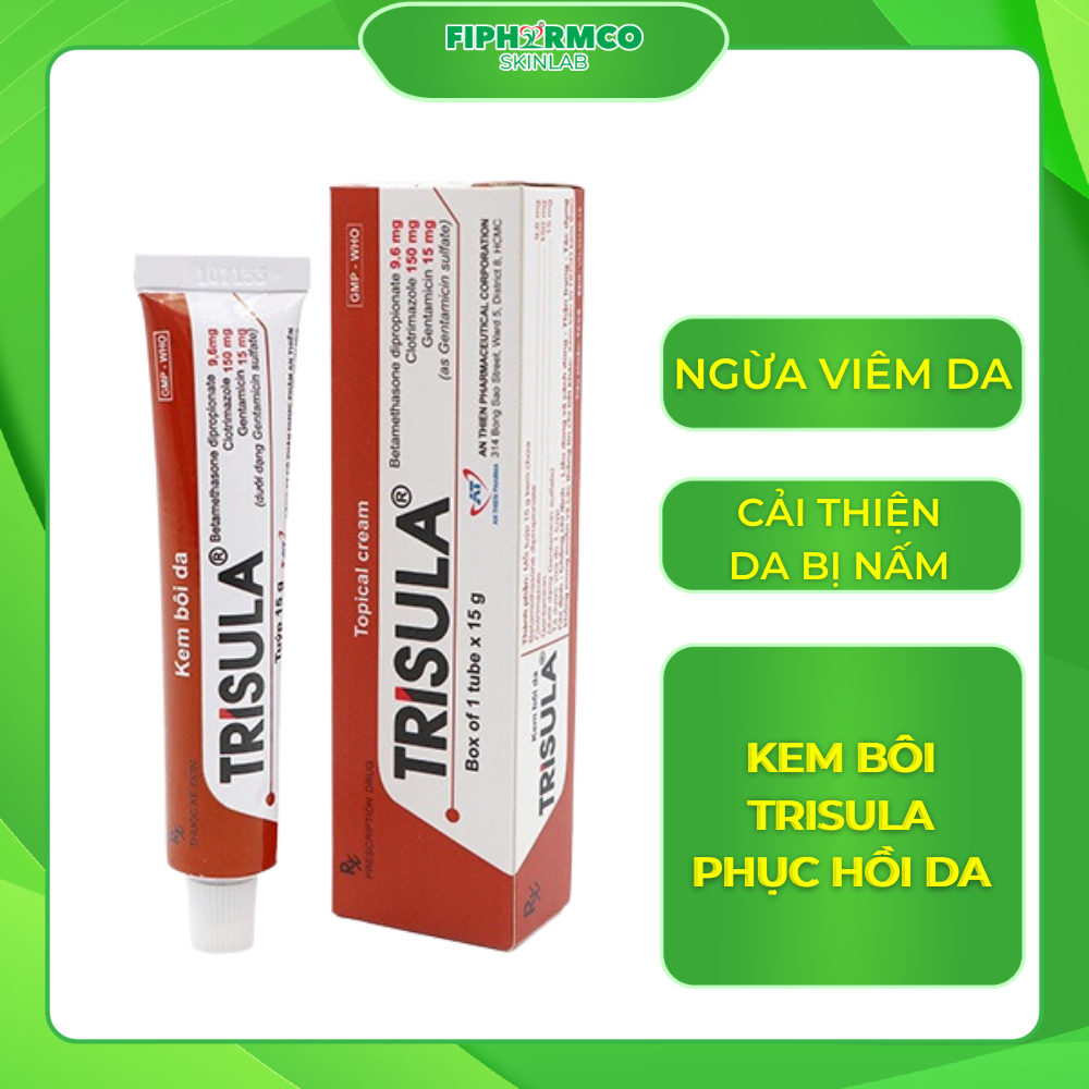 Kem bôi da Trisula ngừa viêm da dị ứng, cơ địa, tổn thương viêm ngoài da - Dược Mỹ Phẩm 5 Phát