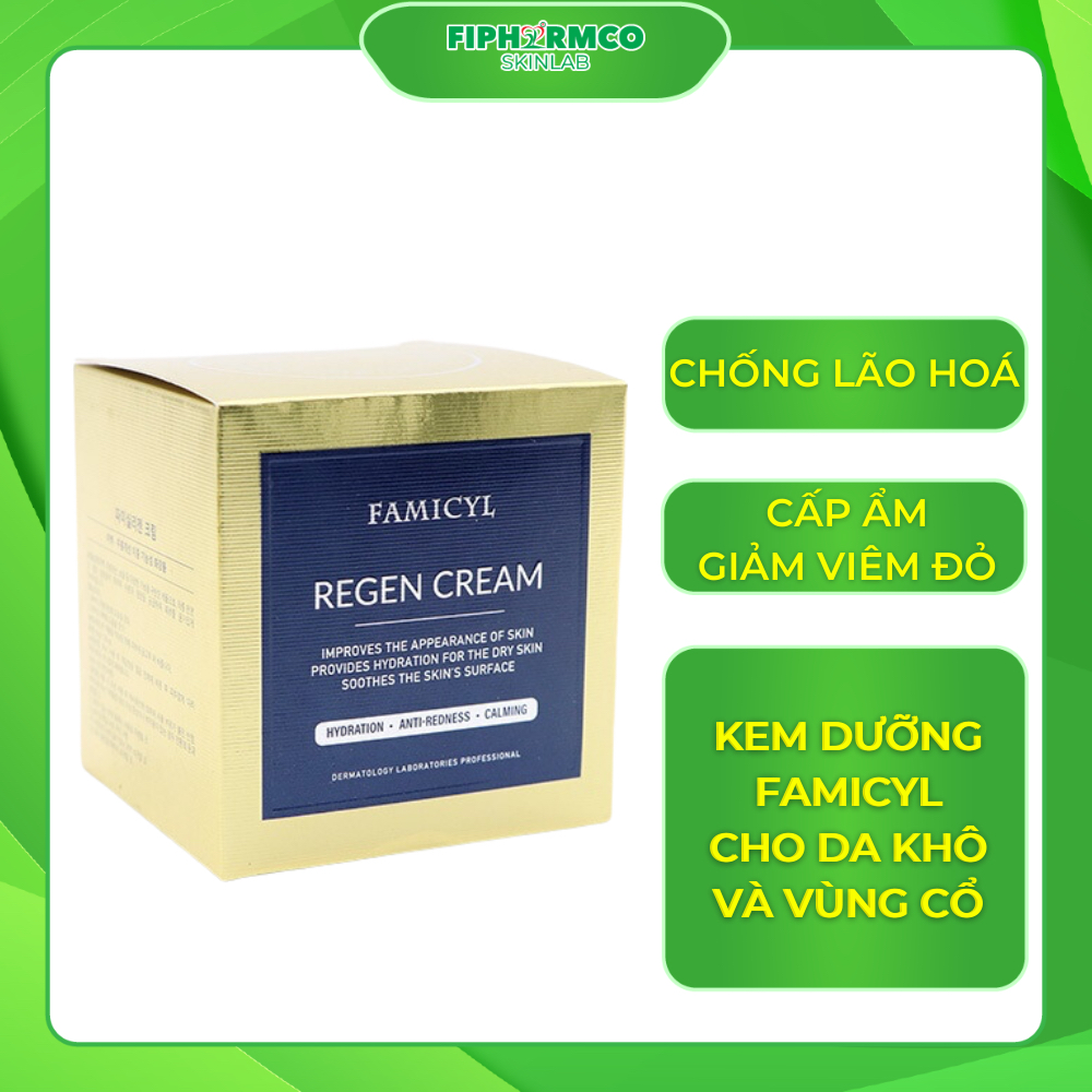 FAMICYL REGEN CREAM - Kem chống lão hóa cho da khô và vùng cổ