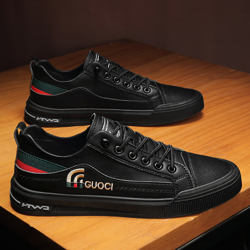 Giày sneaker thể thao da nam cao cấp D119, phong cách trẻ trung năng động, đế cao su non đi cực êm