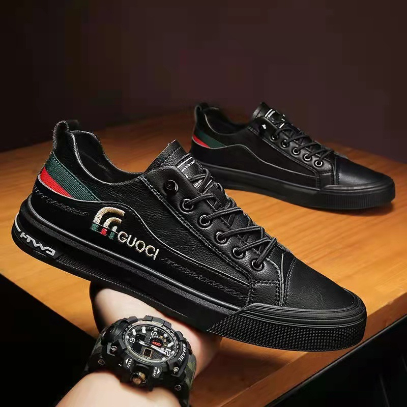 Giày sneaker thể thao da nam cao cấp D119, phong cách trẻ trung năng động, đế cao su non đi cực êm