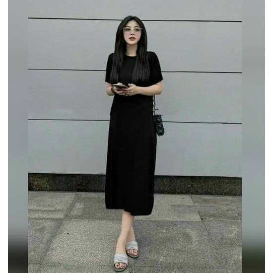 Váy xuông tăm phong cách Hàn Quốc basic nhiều màu