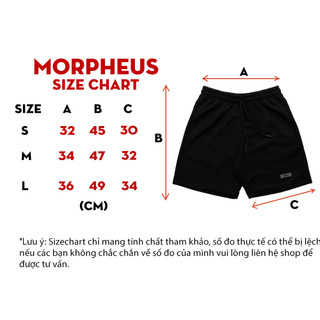 Quần Shorts Đen, Xám Morpheus Local Brand Unisex Basic