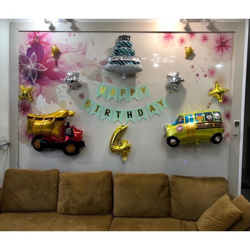 Bóng hình sao 4 cánh Về Đủ Màu Trang Trí siêu xinh