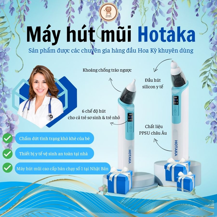 Máy hút mũi Hotaka phiên bản nâng cấp, hút mũi trẻ em