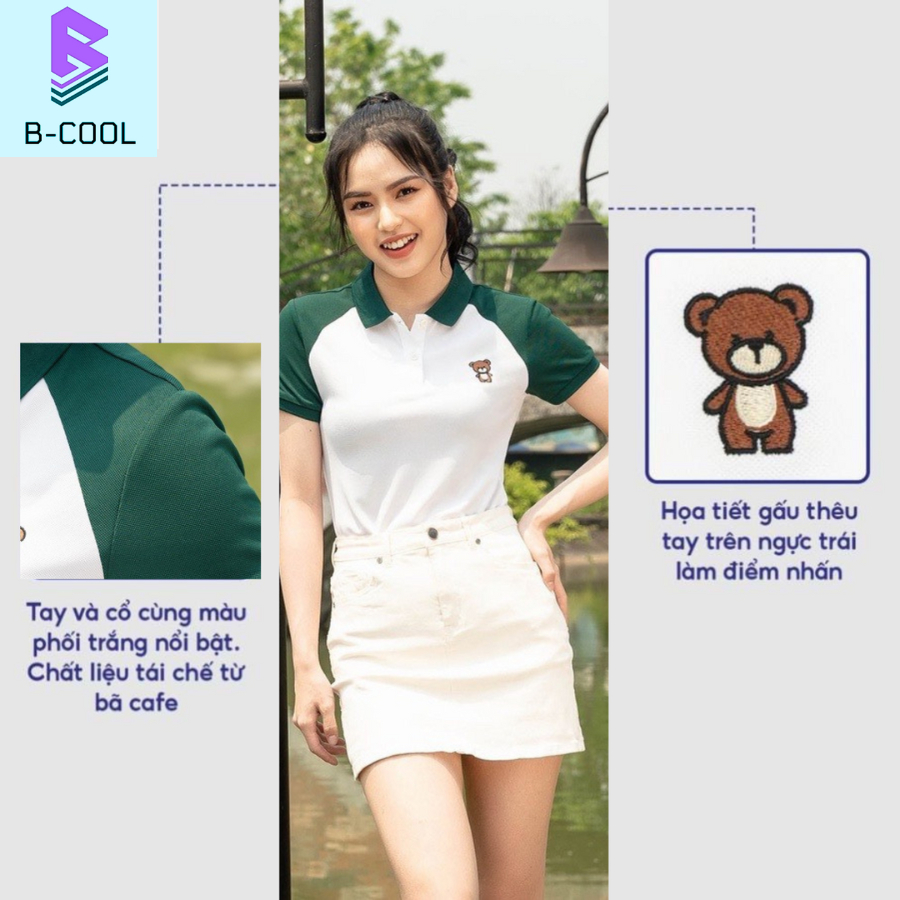 Áo Polo Thun Nam Trắng Phối Vai Có Cổ Ngắn Tay Chất Liệu Cá Sấu Cotton Mát Mẻ Co Giãn Tốt Thấm Hút Mồ Hôi B-Cool B01-B02