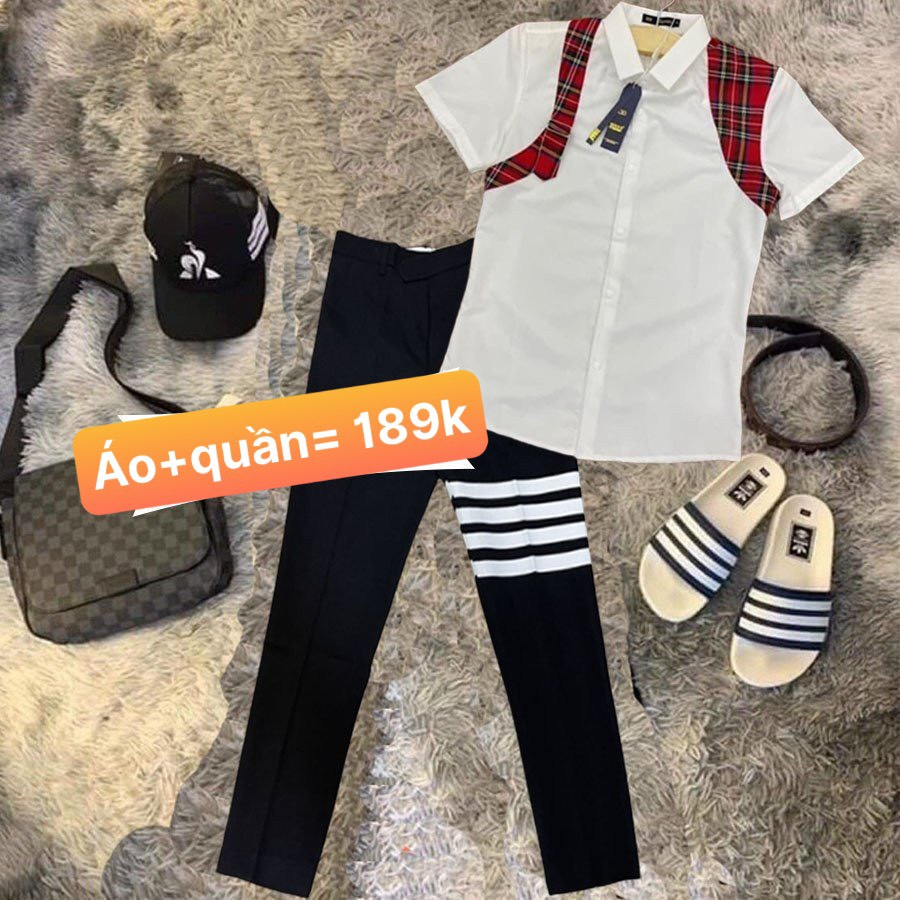 sét quần âu+sơ mi nam cao cấp