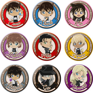 Huy hiệu Conan Shinichi Ran Haibara Amuro Akai Gin Vermouth