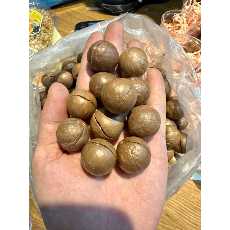 Hạt maca macca nứt vỏ Đắk Lắk 250gr - size đại - tặng kèm tách vỏ