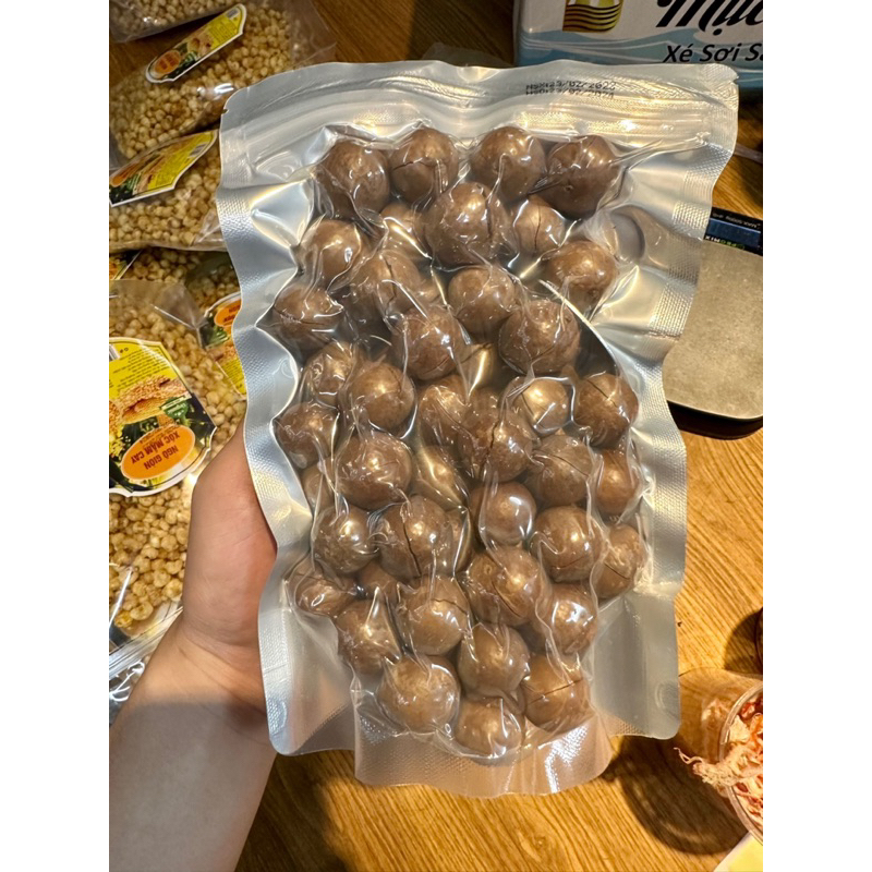 Hạt maca macca nứt vỏ Đắk Lắk 250gr - size đại - tặng kèm tách vỏ