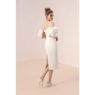 Đầm dáng dài tay hoa Lueur Dress
