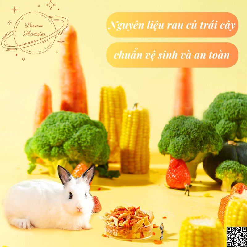 Thức ăn dặm đông khô Yee dạng hủ giàu dinh dưỡng cho hamster, thỏ, bọ, sóc, chinchilla,...và động vật nhỏ khác