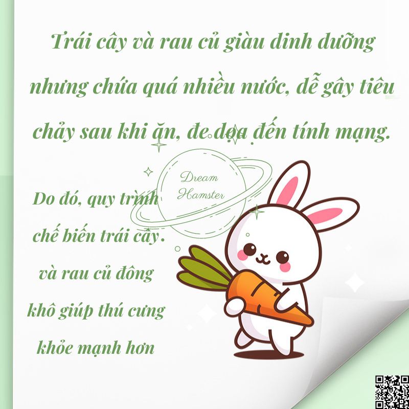 Thức ăn dặm đông khô Yee dạng hủ giàu dinh dưỡng cho hamster, thỏ, bọ, sóc, chinchilla,...và động vật nhỏ khác