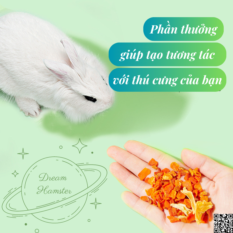 Thức ăn dặm đông khô Yee dạng hủ giàu dinh dưỡng cho hamster, thỏ, bọ, sóc, chinchilla,...và động vật nhỏ khác