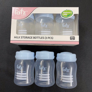 BÌNH TRỮ SỮA 150ML (BỘ 3 BÌNH) FATZBABY