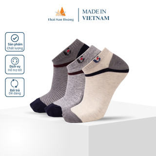 Tất nam cổ ngắn [ Made in VietNam ] Vớ nam cổ ngắn UEDA - Công nghệ kháng khuẩn - khử mùi