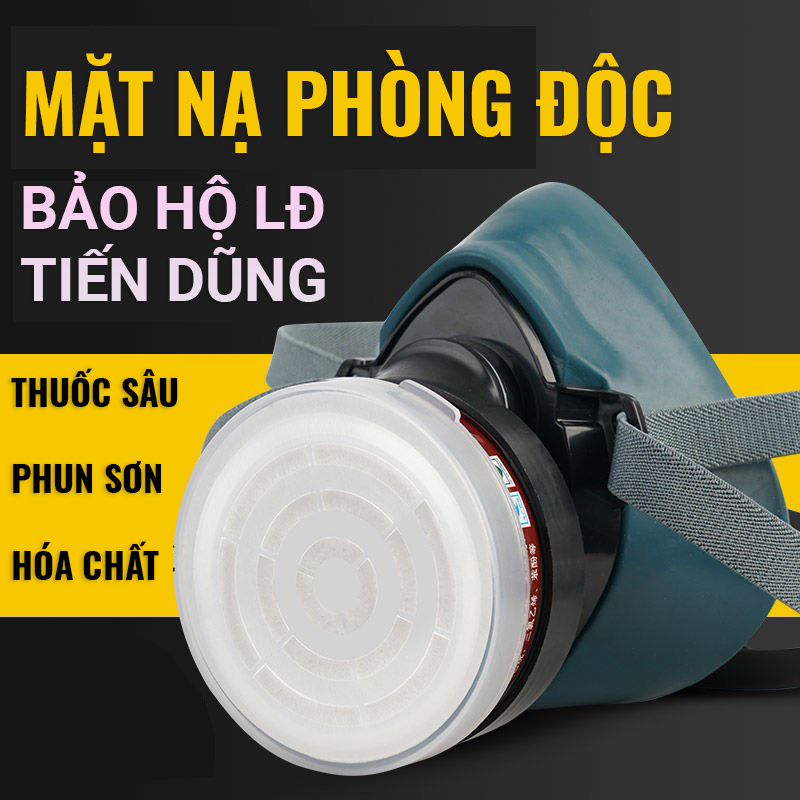 Mặt nạ phòng độc - Mặt nạ chống khói bụi Kèm đầy đủ phụ kiện