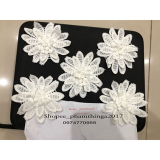 Hoa ren trang trí váy áo 9cm
