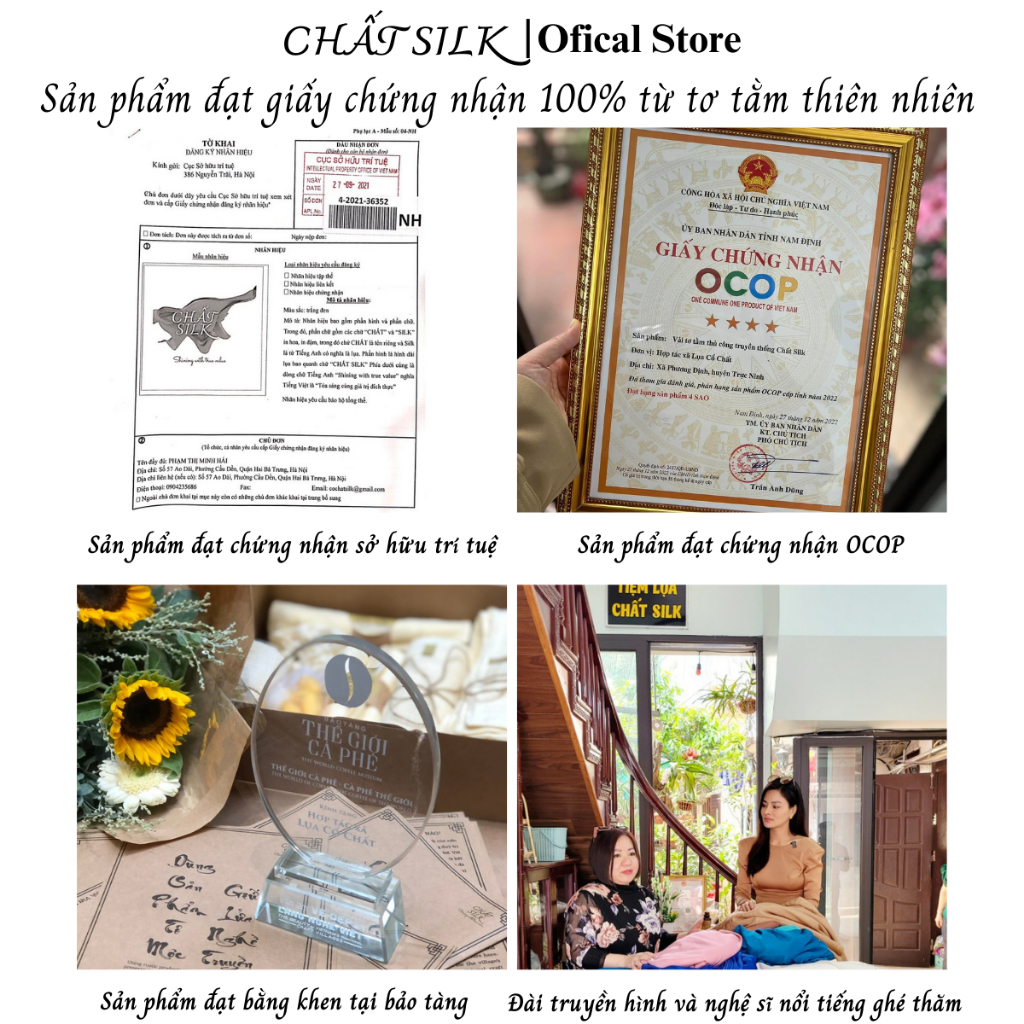 Bông tẩy trang tơ tằm làm sạch da CỔ CHẤT SILK dành riêng cho da nhạy cảm, 100% từ tơ tằm tự nhiên, có thể tái sử dụng