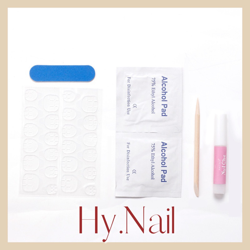 50 Miếng keo dán móng, keo silicon dán móng nail tay chân 24 miếng siêu chắc nhà Hy.babeKorea