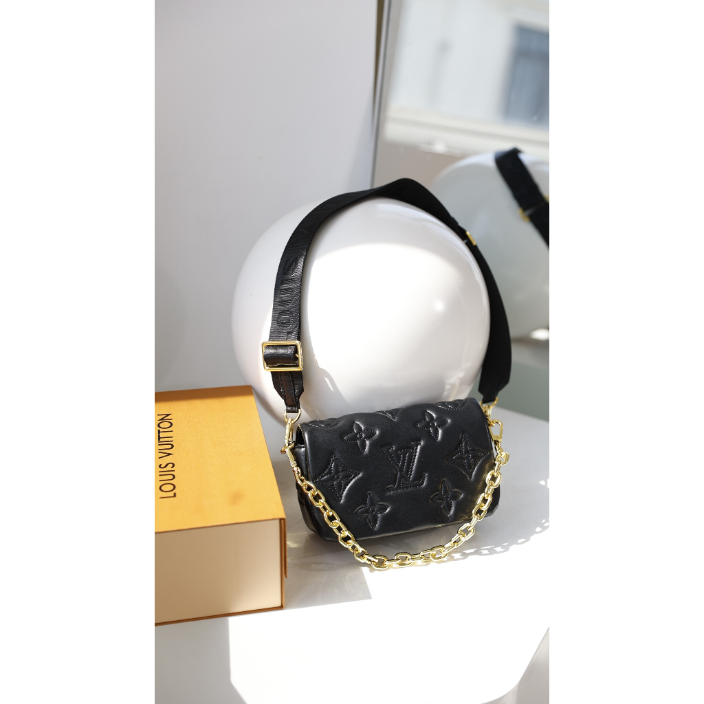 TÚI LV WALLET SZ18 DA BÒ