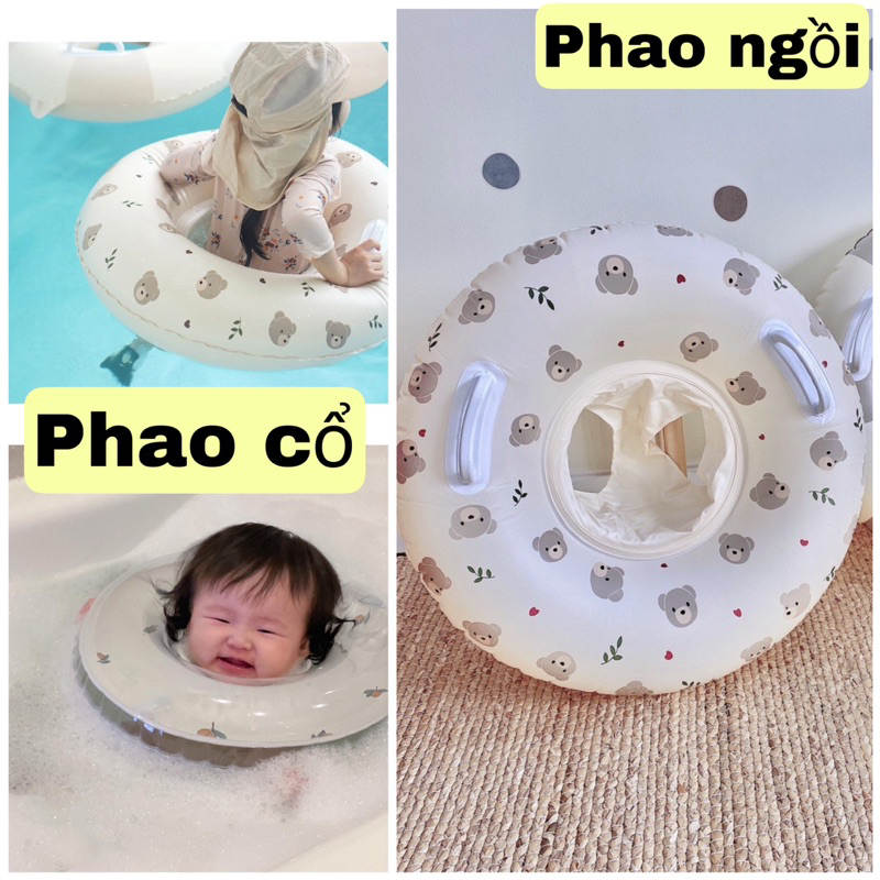 Phao bơi cho bé, Phao cổ / phao ngồi chống lật hiệu Bar rot Hàn Quốc