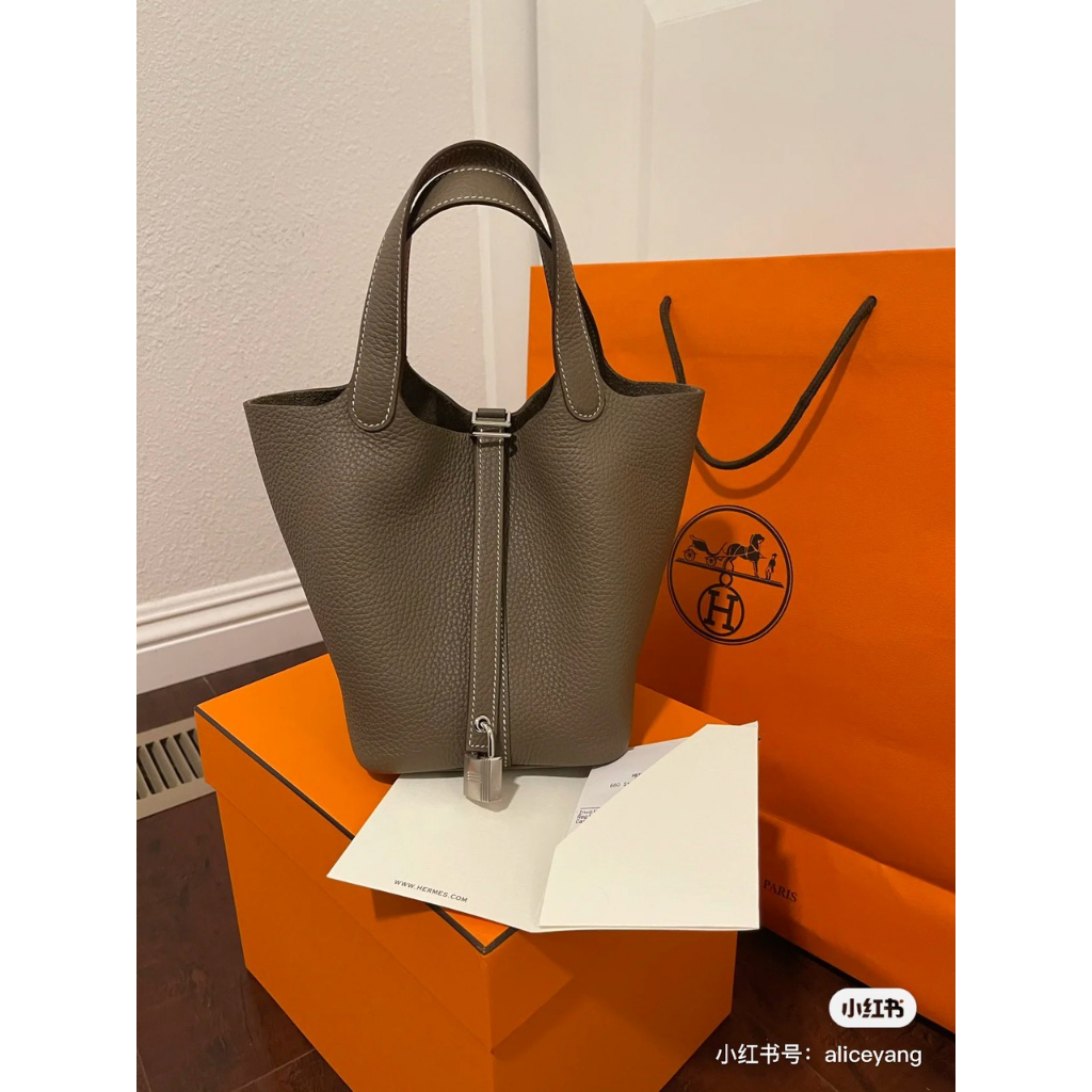 TÚI HERME PICOTIN DA THẬT SZ18