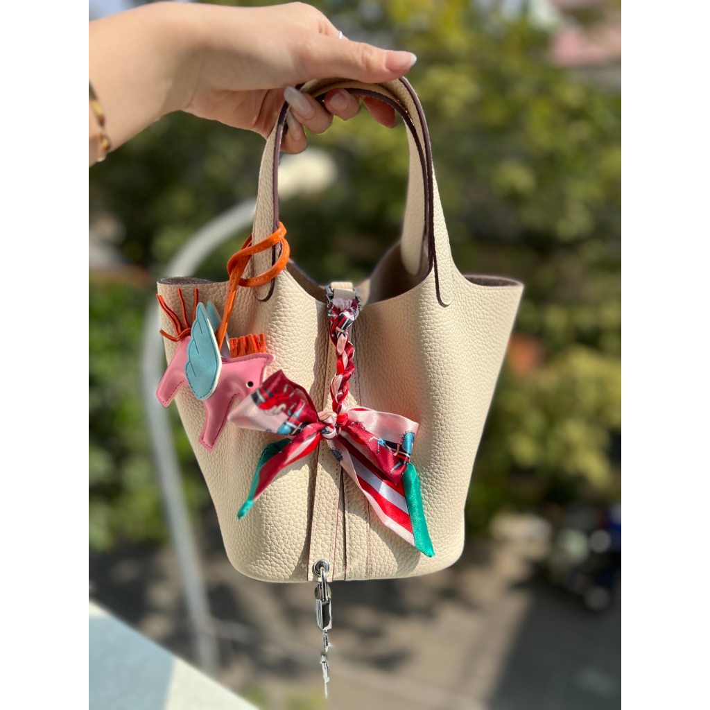 TÚI HERME PICOTIN DA THẬT SZ18