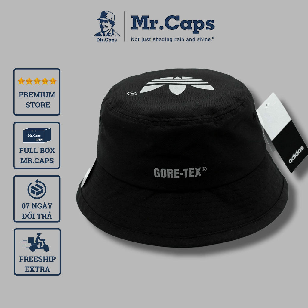 Nón vành tròn bucket adidas - Mũ bo vành trắng đen thời trang cặp cho nữ và nam cao cấp phong cách Hàn Quốc Mrcap Store
