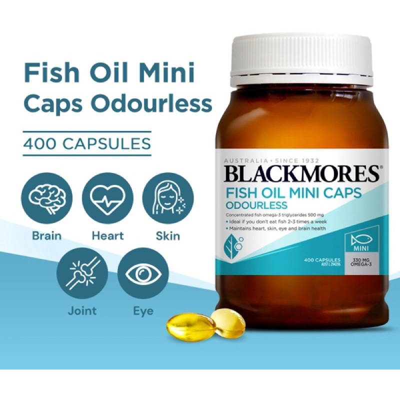 Dầu cá Blackmores Odourless Fish Oil Mini Caps