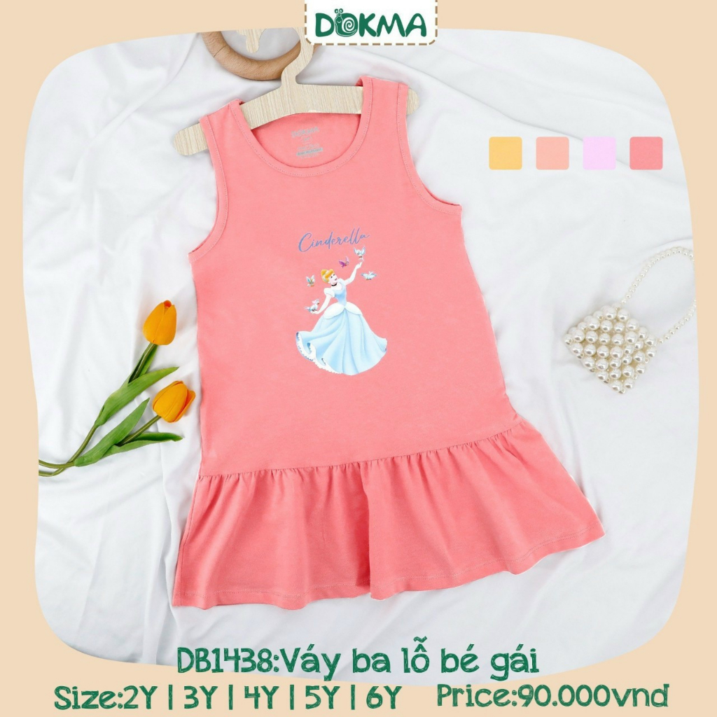 Váy ba lỗ bé gái Dokma DB1438