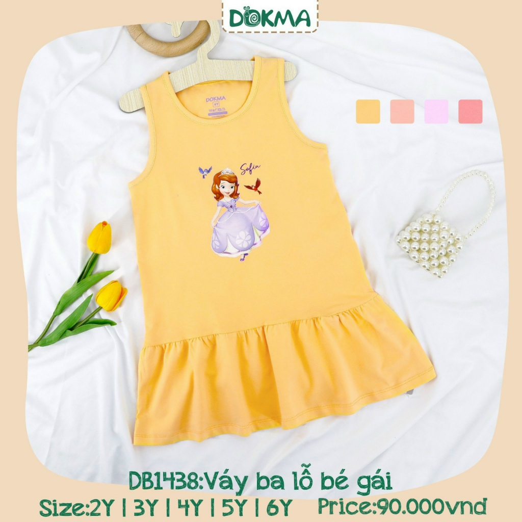 Váy ba lỗ bé gái Dokma DB1438