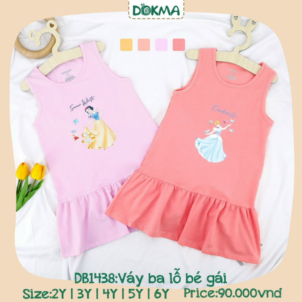 Váy ba lỗ bé gái Dokma DB1438