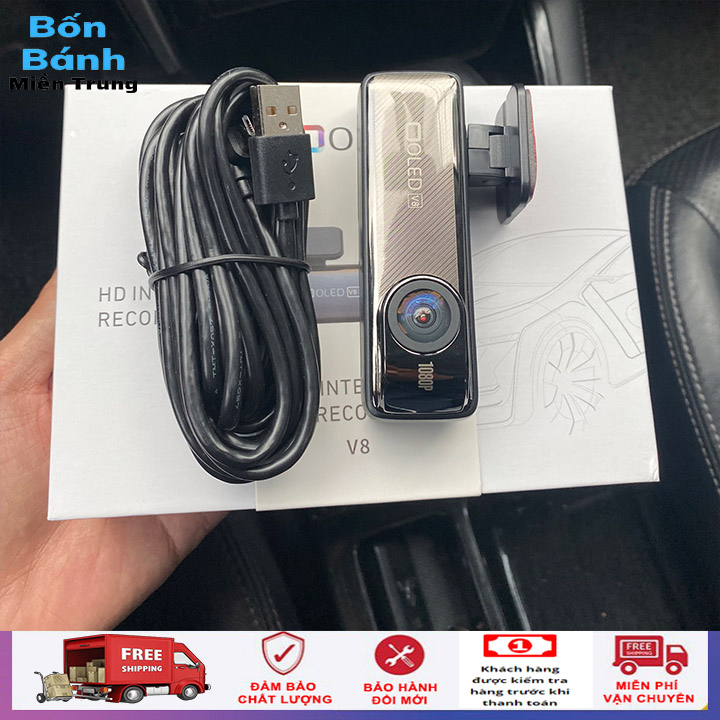 Camera Hành Trình Ô Tô Oled V8, Quay Full HD 1080, Bảo Hành 12 Tháng | BigBuy360 - bigbuy360.vn