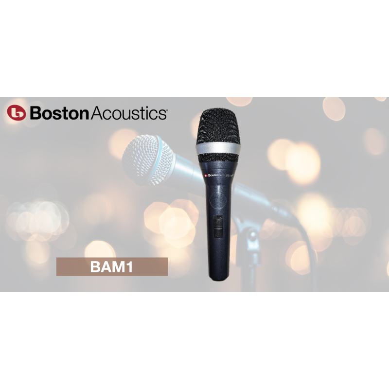 Micro có dây BOSTON ACOUSTICS BAM 1 | Hút âm tốt | Lực mic mạnh| Loại bỏ tạp âm tiếng ồn| Hàng cao cấp, chính hãng mỸ
