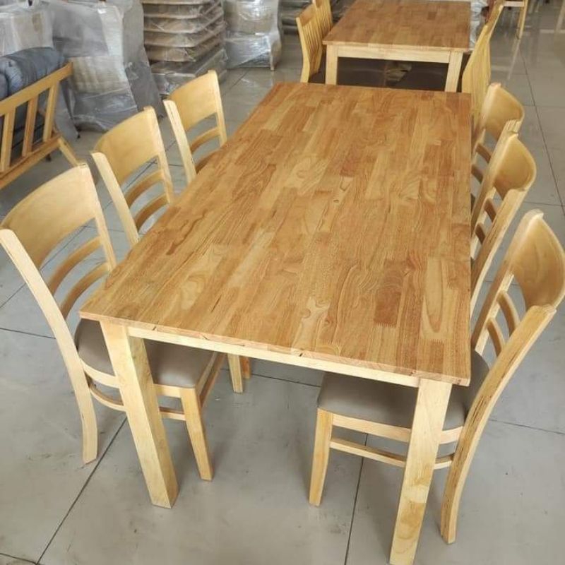 Bộ bàn ăn Cabin 1m6 và 6 ghế