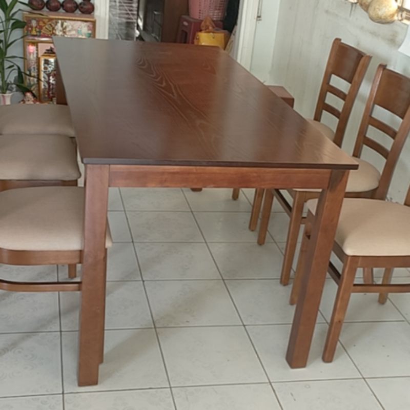 Bộ bàn ăn Cabin 1m6 và 6 ghế