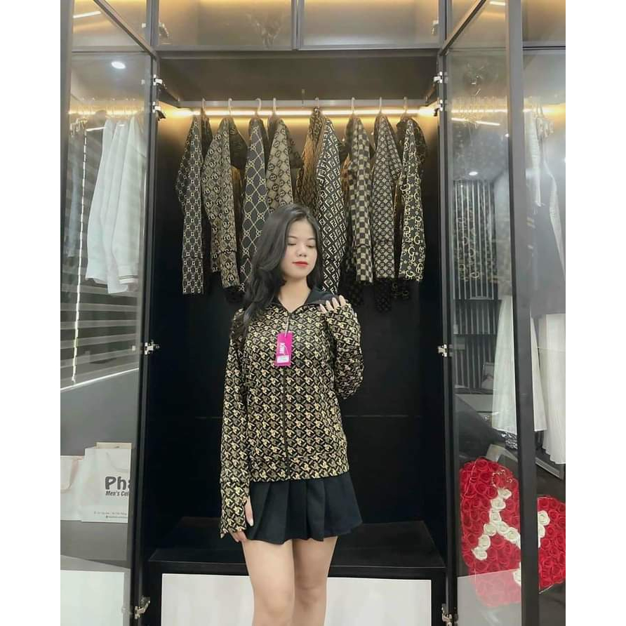 ÁO CHỐNG NẮNG NGẮN HỌA TIẾT SIÊU XINH_VẢI POLY CAO CẤP