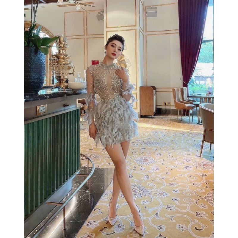 ✨ Đầm body lông kết tay dài✨ HÌNH THẬT