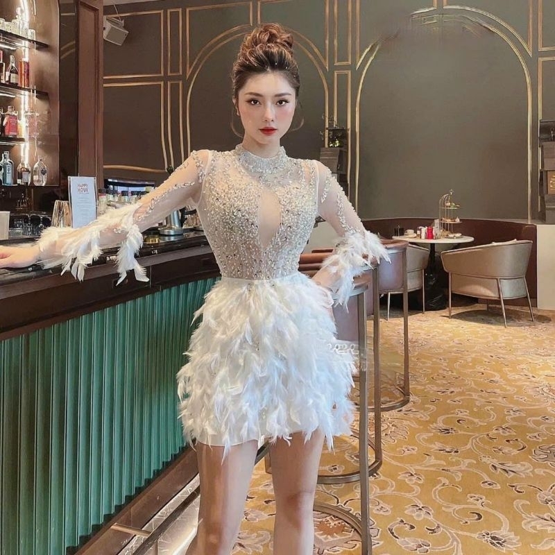 ✨ Đầm body lông kết tay dài✨ HÌNH THẬT
